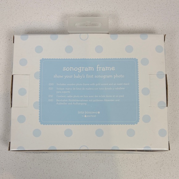 Baby Blue Sonogram Frame Boy Pregnancy - Picture 2 of 3